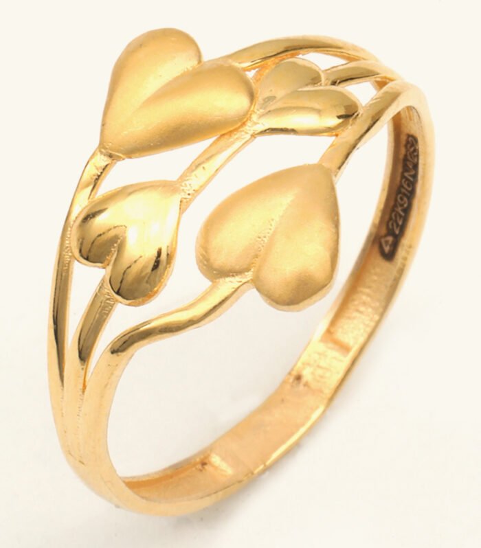 22ct Gold Ladies Filigree Paper Cast Ring — Artisan Lace Design, HUID Hallmarked